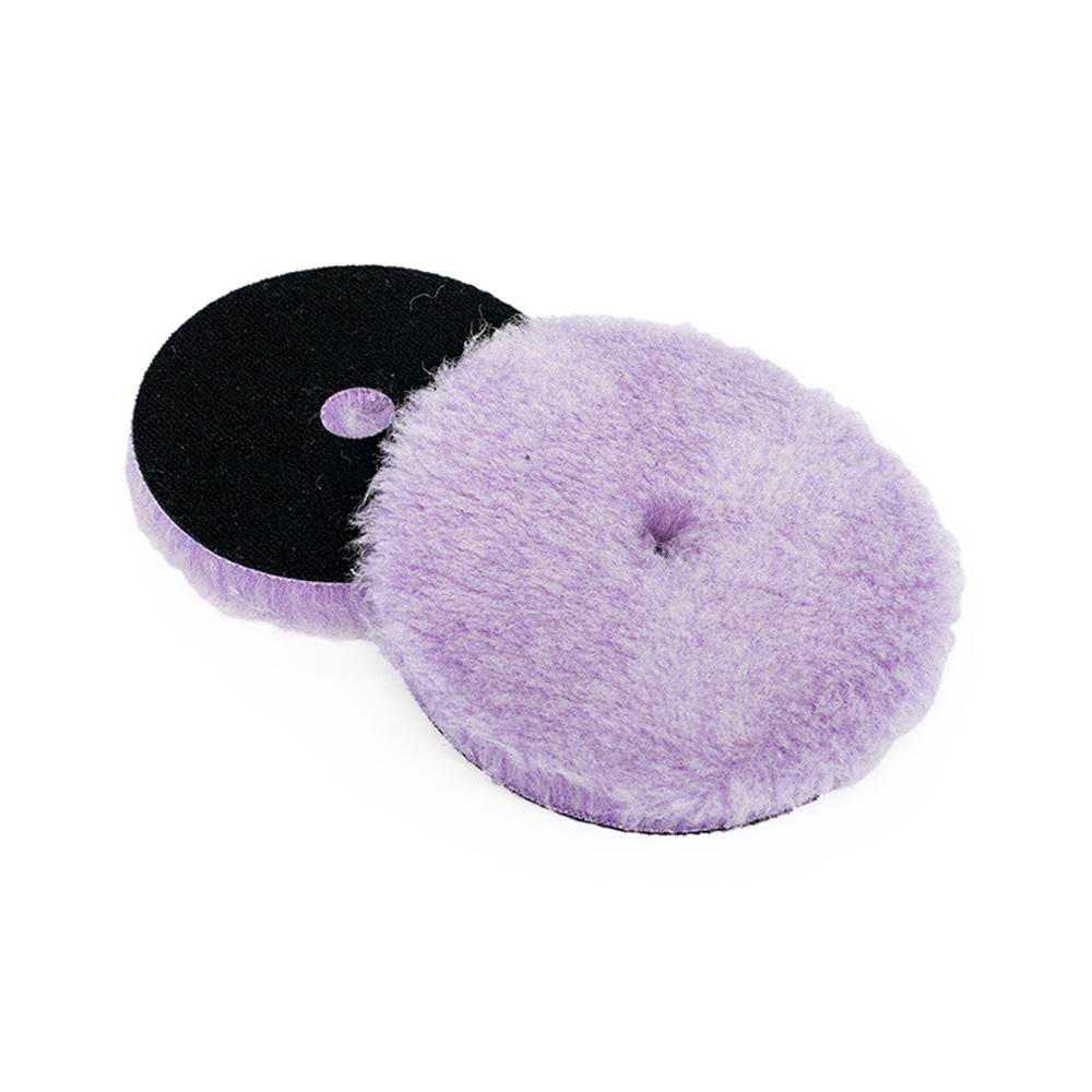 LAKE COUNTRY - Purple Foamed Wool Pad (Tampon de coupe en laine) 5 pouces