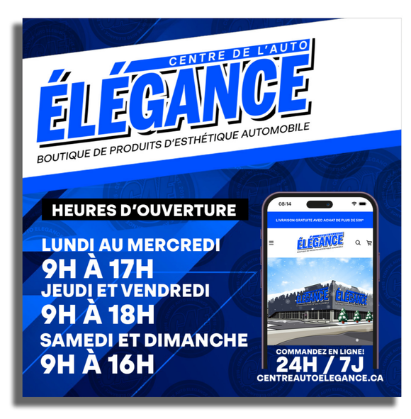 Boutique ouverte 7 jours sur 7!