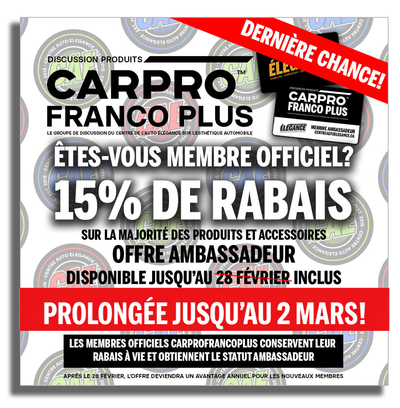 Évolution du programme CARPROFRANCOPLUS