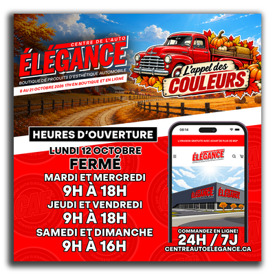 Boutique ouverte 7 jours sur 7!