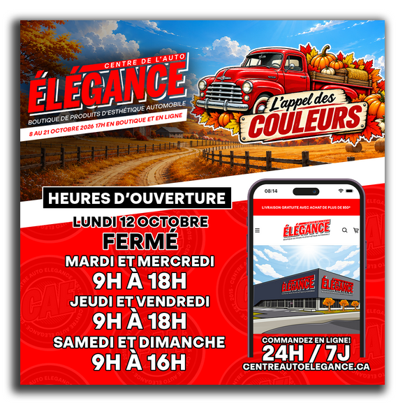Boutique ouverte 7 jours sur 7!