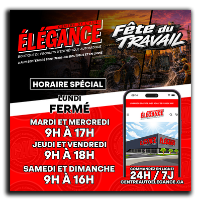 Horaire spécial — Fête du Travail