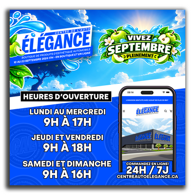 Boutique ouverte 7 jours sur 7!