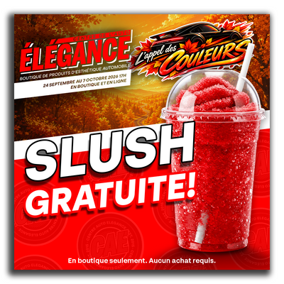 Slush gratuite en boutique !