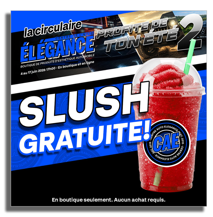 Slush gratuite en boutique !
