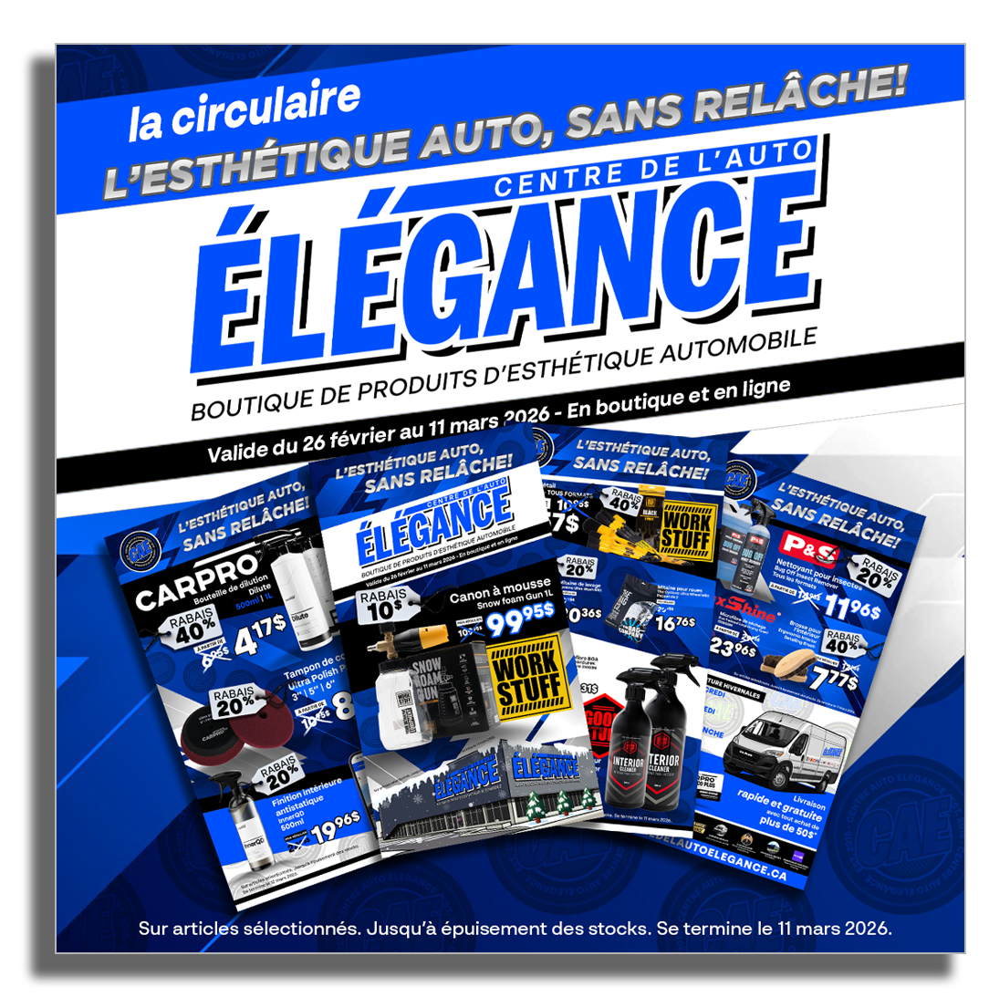 La Circulaire Élégance - L'esthétique auto, sans relâche!