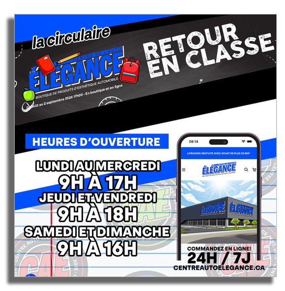 Boutique ouverte 7 jours sur 7!