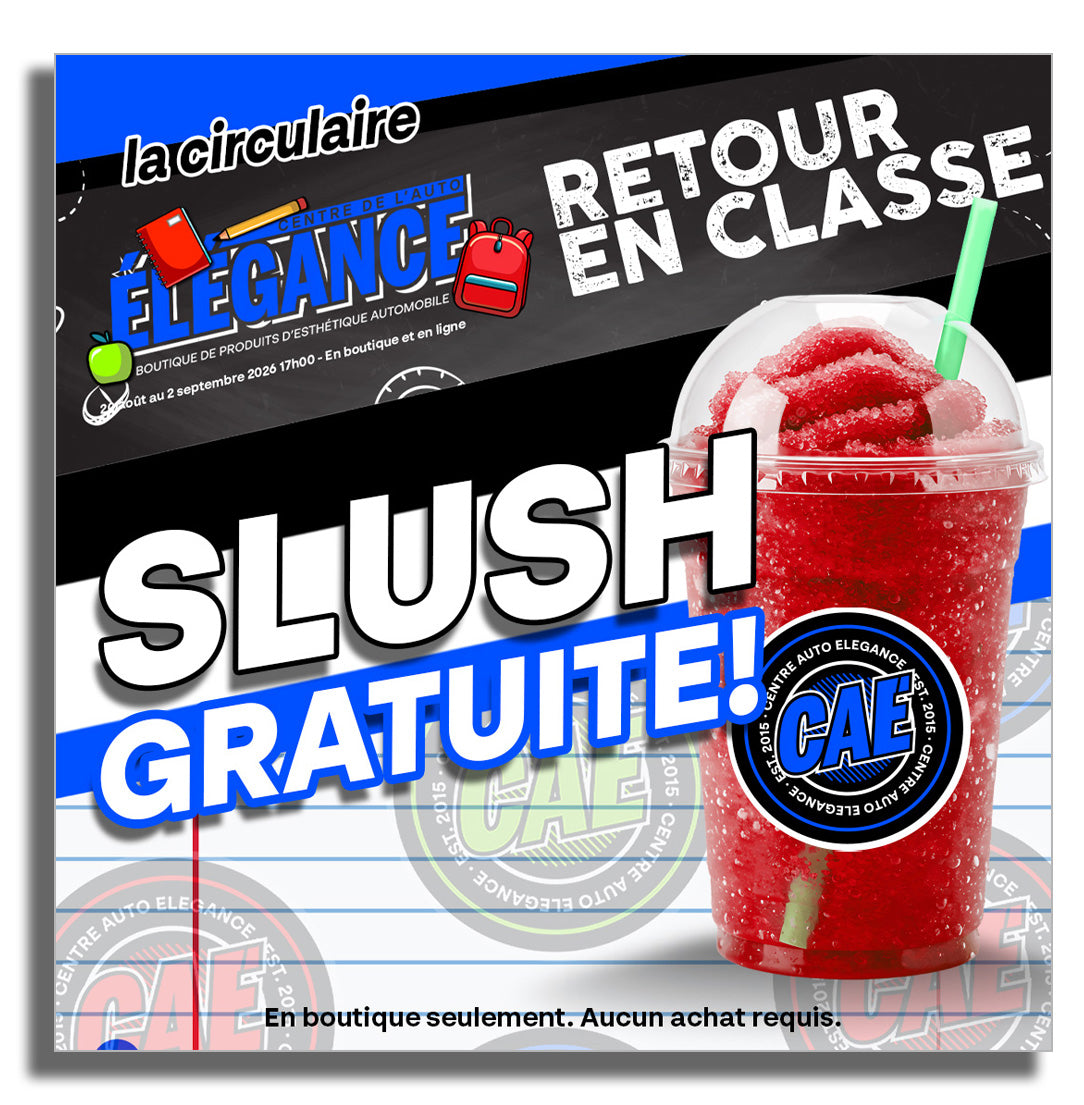 Slush gratuite en boutique !