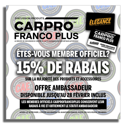 Évolution du programme CARPROFRANCOPLUS