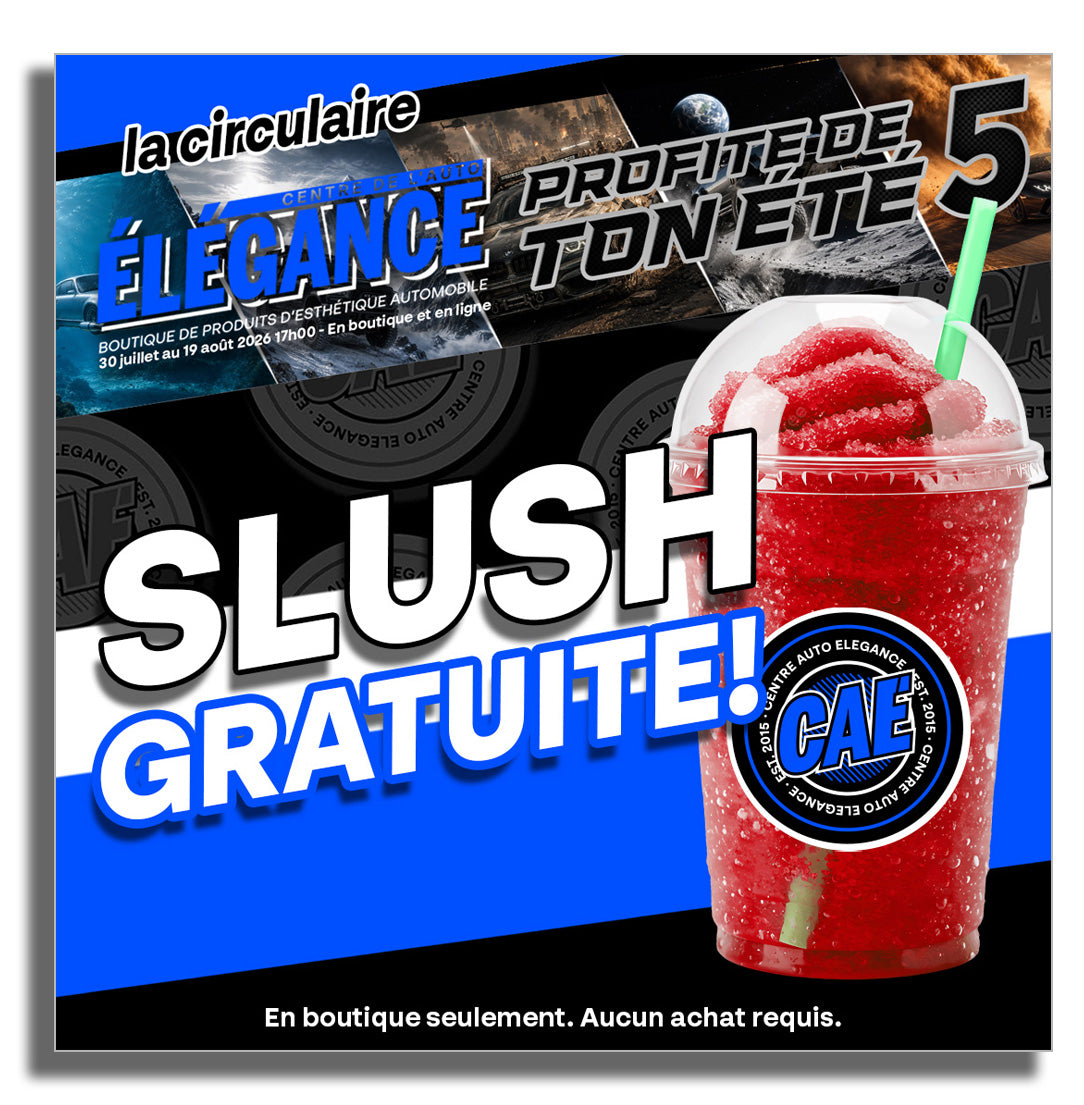 Slush gratuite en boutique !