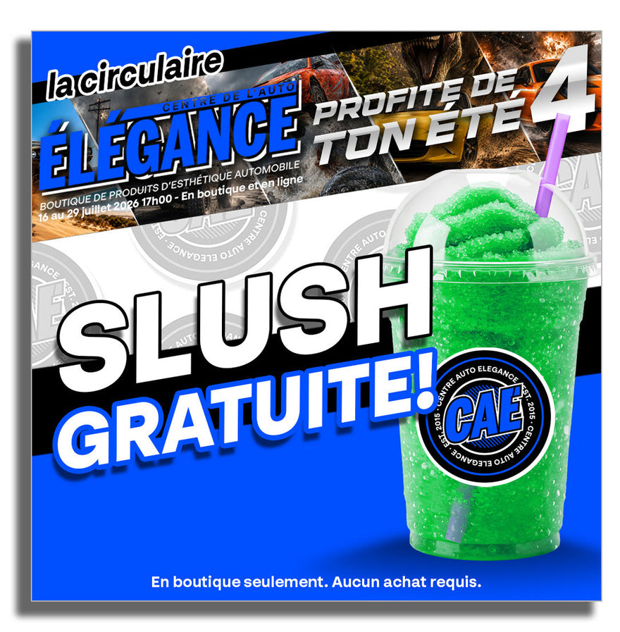 Slush gratuite en boutique !