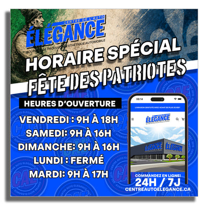 Horaire spécial – Fête des Patriotes
