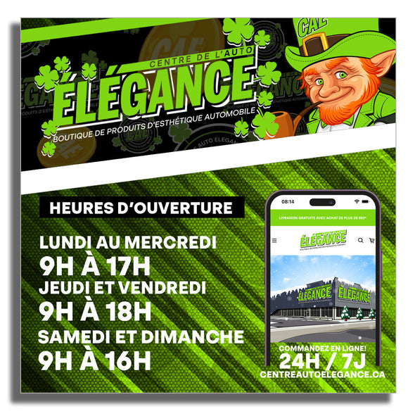 Boutique ouverte 7 jours sur 7!