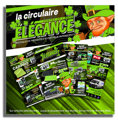 Circulaire Élégance – Spécial St-Patrick