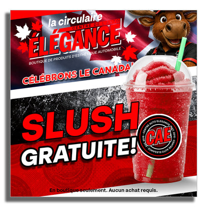 Slush gratuite en boutique !