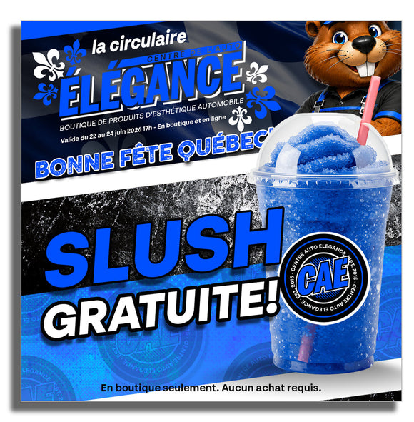 Slush gratuite en boutique !