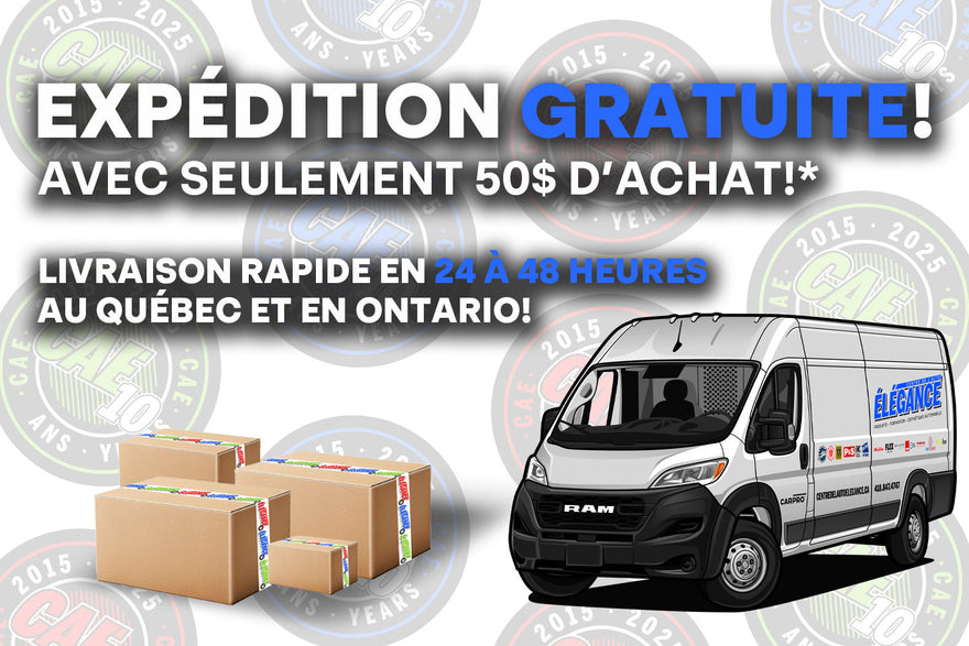 EXPÉDITION GRATUITE!