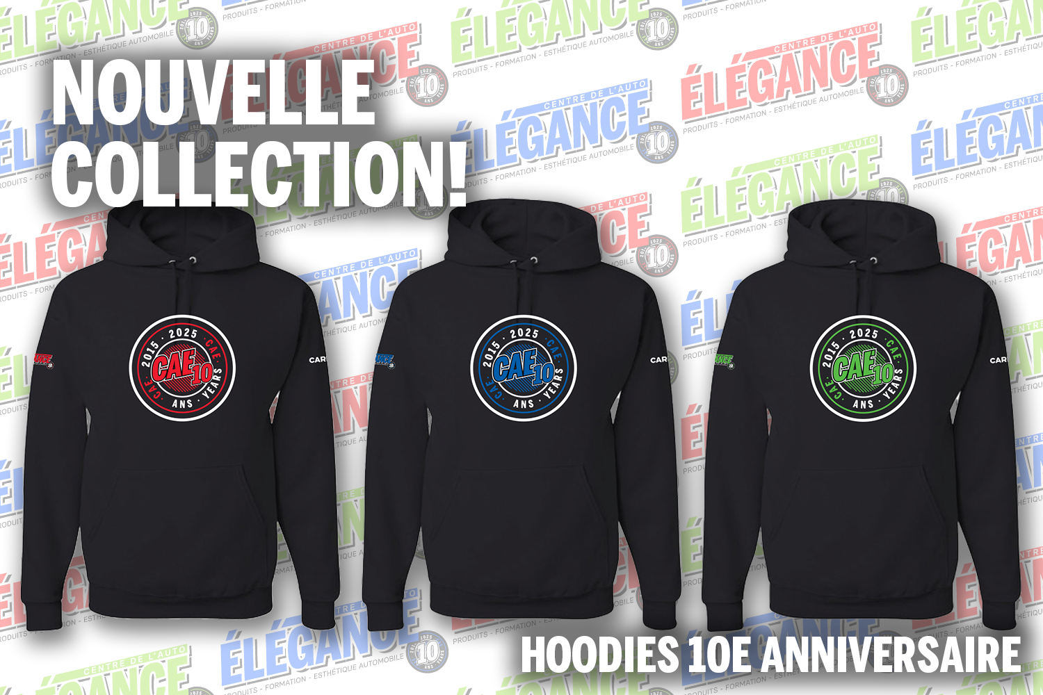 NOUVEAUX HOODIES 10E ANNIVERSAIRE