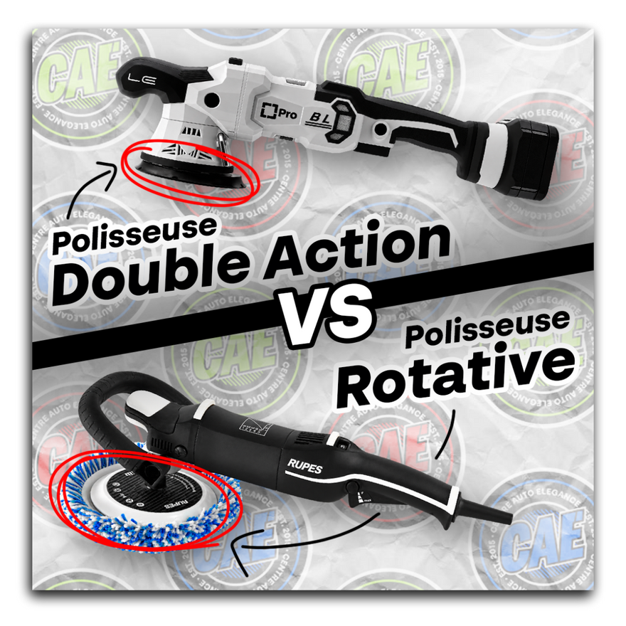Polisseuse double action vs rotative : laquelle choisir?