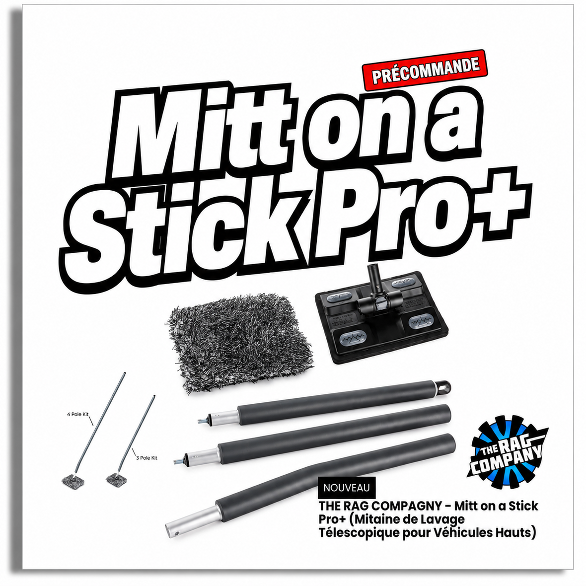 Mitt on a Stick Pro+ : l’outil parfait pour laver les véhicules hauts