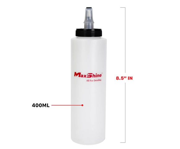 MAXSHINE - Dispenser Bottle (Bouteille Distributrice 400 ml avec Bouchon Autonettoyant)