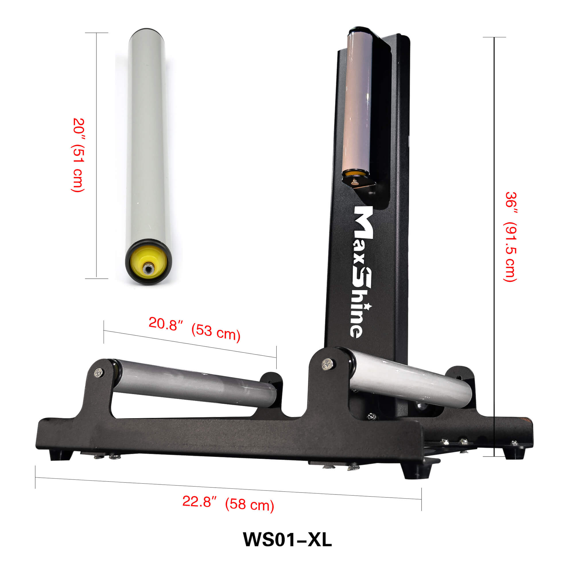 MAXSHINE - Wheel Stand Tire Roller XL | Centre de l'auto Élégance