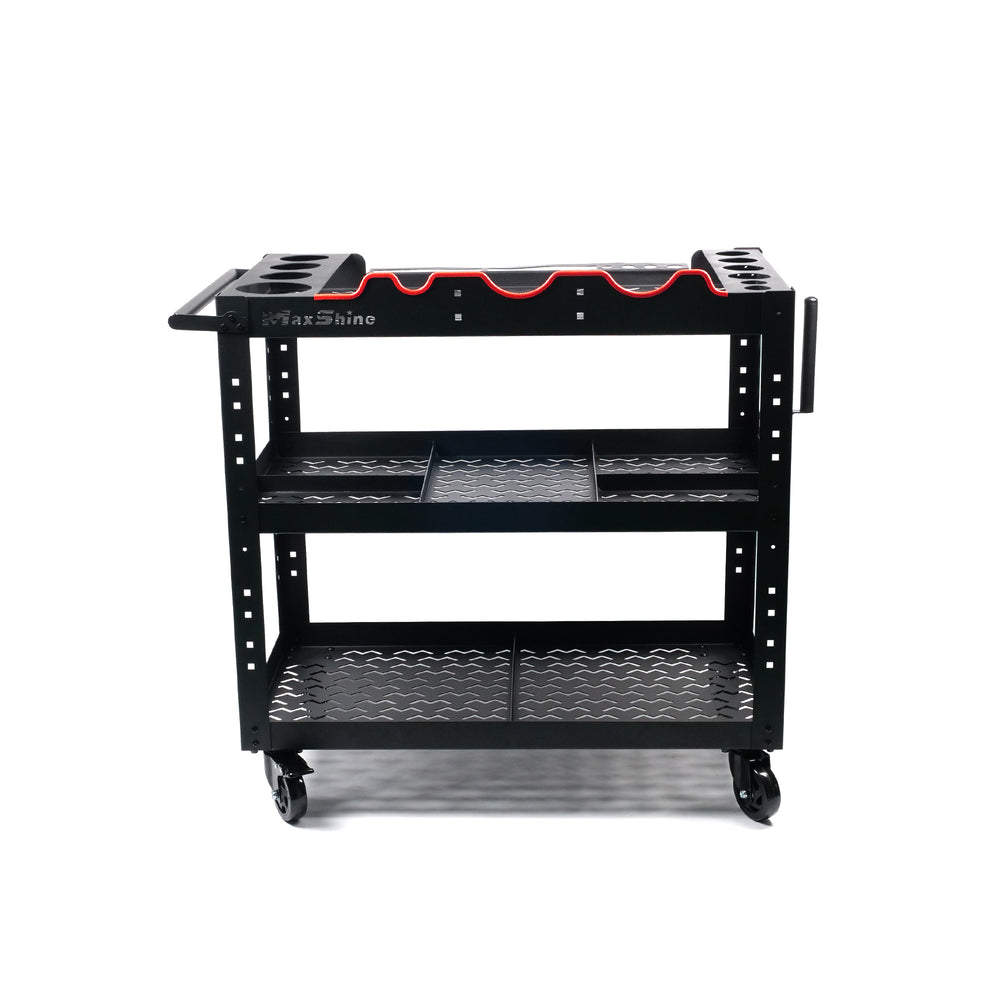 MAXSHINE - Premium Steel Detailing Rolling Trolly (Work Cart)