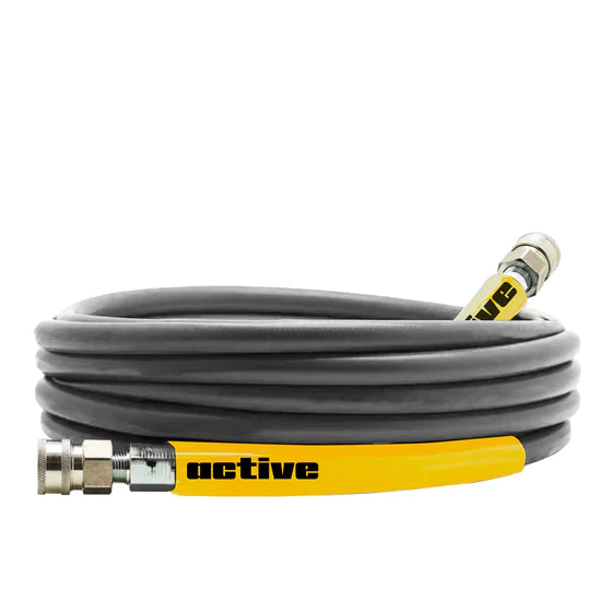 ACTIVE - Pressure Washer Extension Hose (Boyau avec raccords en acier inoxydable) - 50 PIEDS