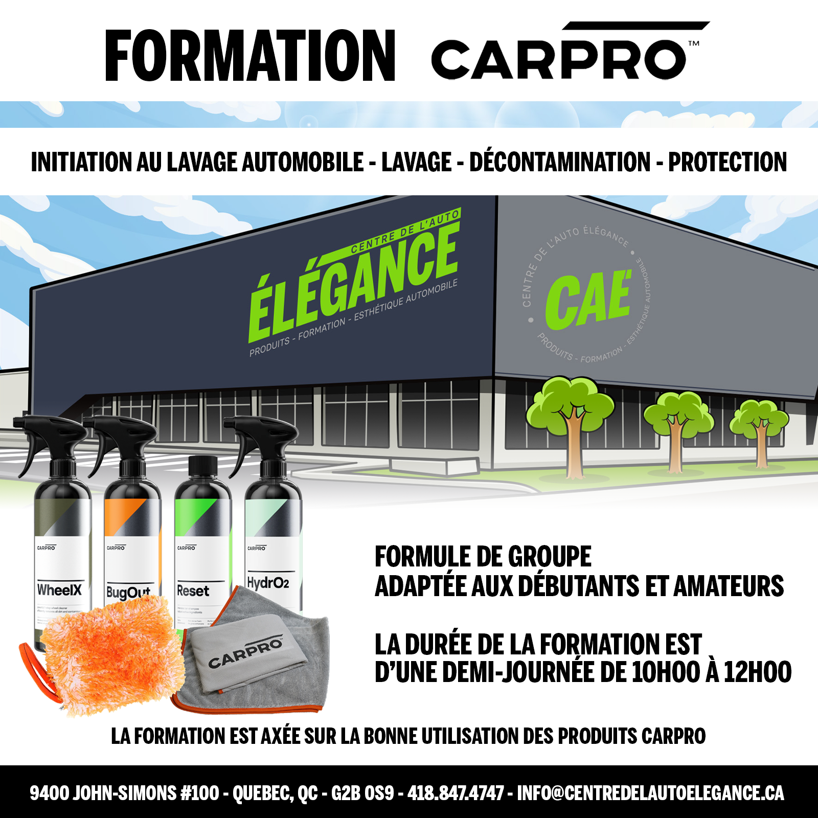 FORMATION - INITIATION AU LAVAGE AUTOMOBILE