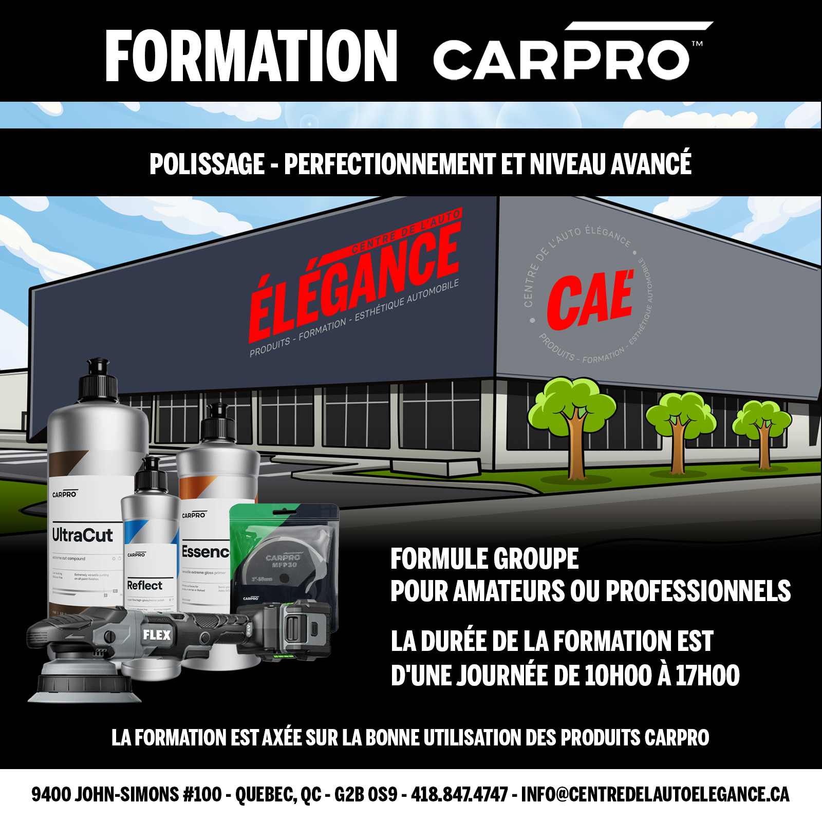 FORMATION - POLISSAGE PERFECTIONNEMENT ET NIVEAU AVANCÉ