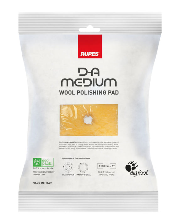RUPES - D/A Medium Wool Polishing Pad (Tampon de laine médium)