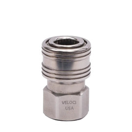 MTM HYDRO - PRIMA STAINLESS STEEL QC COUPLER ( Coupleur femelle NPT en acier inoxydable )