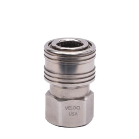 MTM HYDRO - PRIMA STAINLESS STEEL QC COUPLER ( Coupleur femelle NPT en acier inoxydable )
