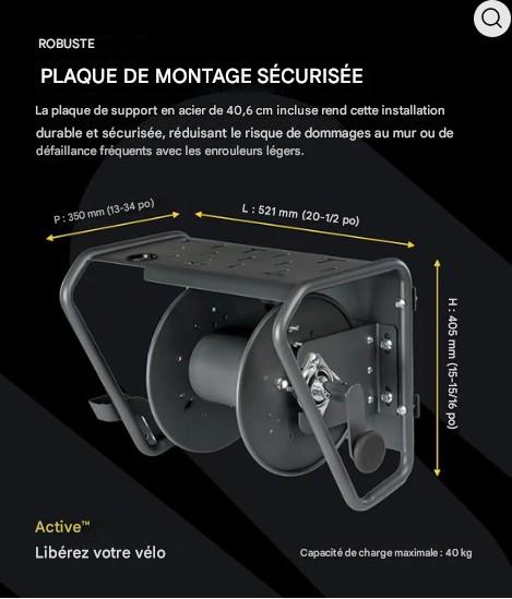 ACTIVE - Active Hose Reel Wall Mount System (Système de montage mural)