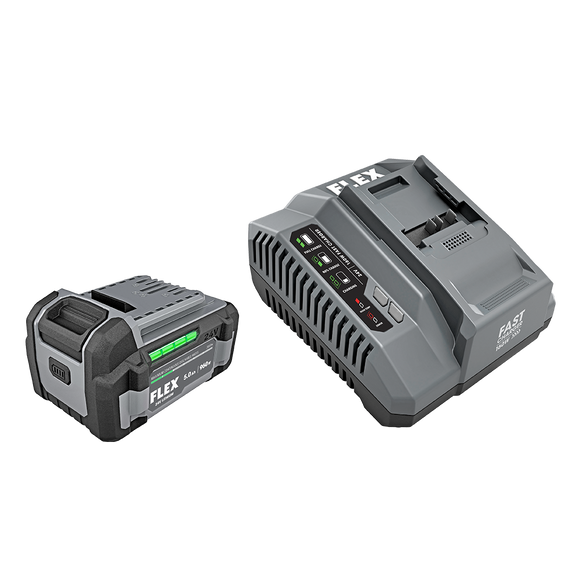 FLEX - Kit de démarrage chargeur rapide avec pile au lithium 24V
