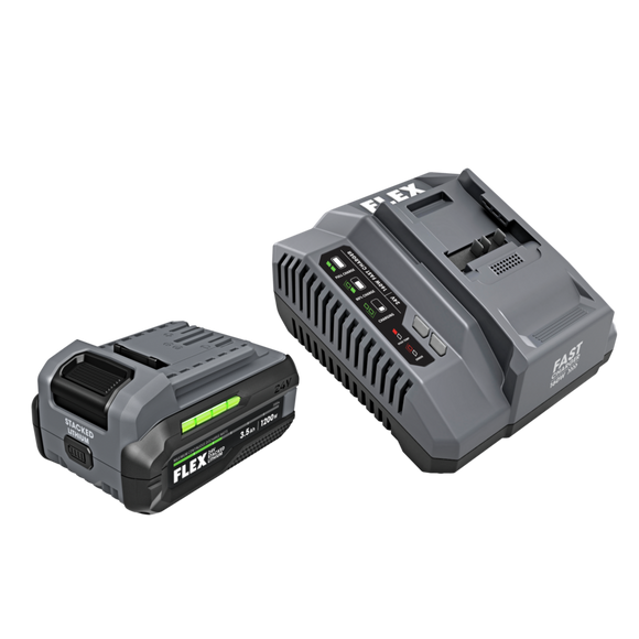FLEX - Kit de démarrage chargeur rapide avec pile au lithium 24V