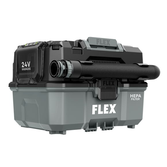FLEX - Aspirateur de liquides et de poussières STACK PACK™ de 2,5 gallons