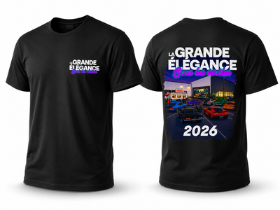 VÊTEMENTS - T-Shirt Noir - LA GRANDE ÉLÉGANCE 2026