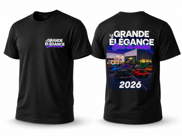 VÊTEMENTS - T-Shirt Noir - LA GRANDE ÉLÉGANCE 2026