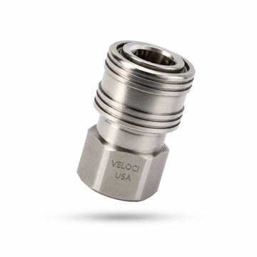 MTM HYDRO - PRIMA STAINLESS STEEL QC COUPLER ( Coupleur femelle NPT en acier inoxydable )