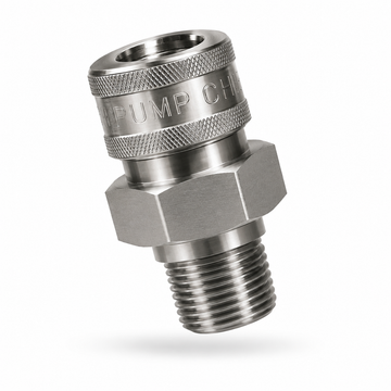 ACCUTEK - Coupleur mâle en acier inoxydable 3/8