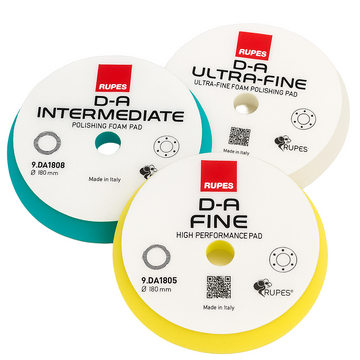 RUPES - Set of 3 DA Stamps in Turquoise, Yellow and White, 6 inches