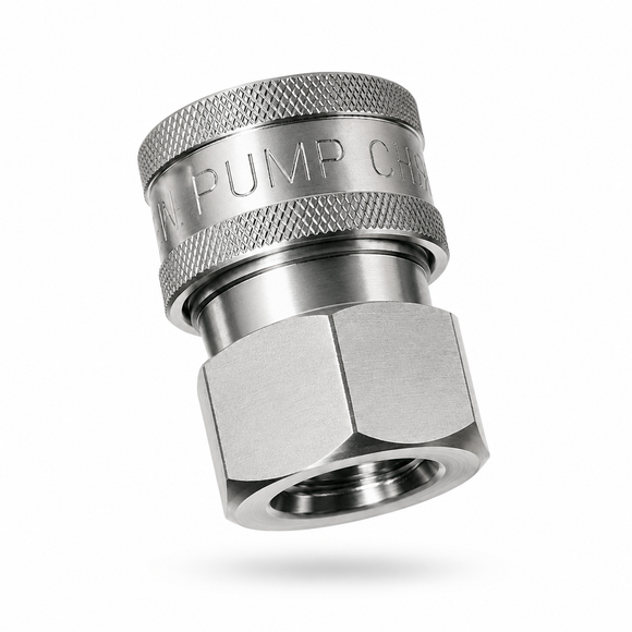 ACCUTEK - 3/8 Stainless Steel Female Coupler