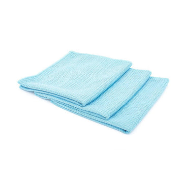 Buy blue-pack-of-3 THE RAG COMPANY - Standard Waffle Weave (Microfiber for window)