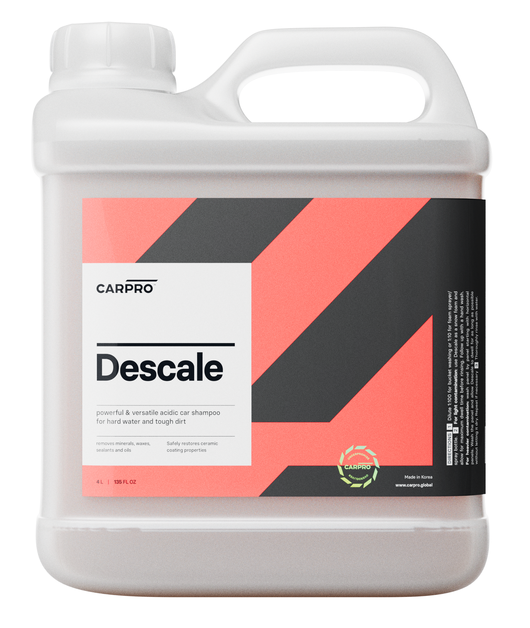 CARPRO - Descale 4L (Savon de lavage à pH acide)