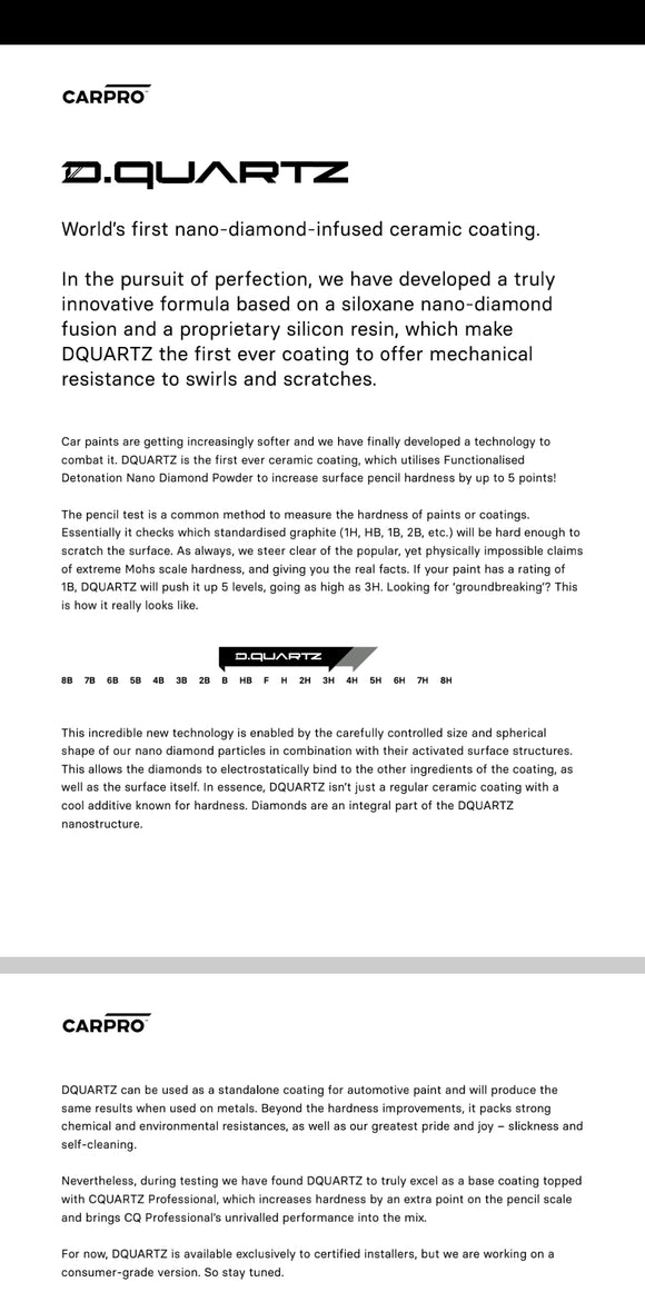 CARPRO - DQUARTZ Pro (FOR CERTIFIED INSTALLERS)